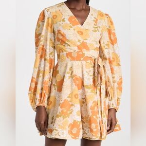 🔴SALE! MILLE NAN WRAP DRESS RETRO FLORAL. NEW